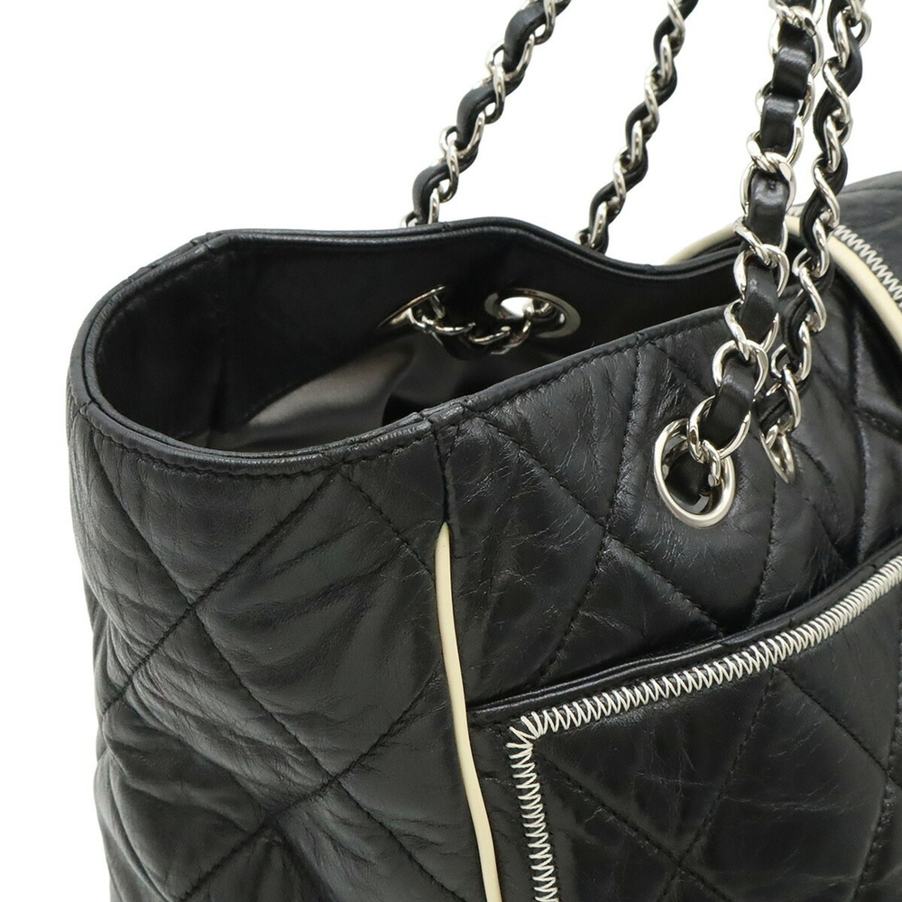 CHANEL Black Leather Tote Bag - Picture 7 of 9